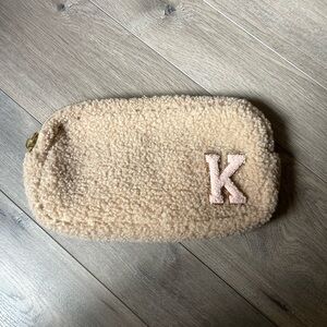 Stoney clover lane small hazelnut sherpa pouch